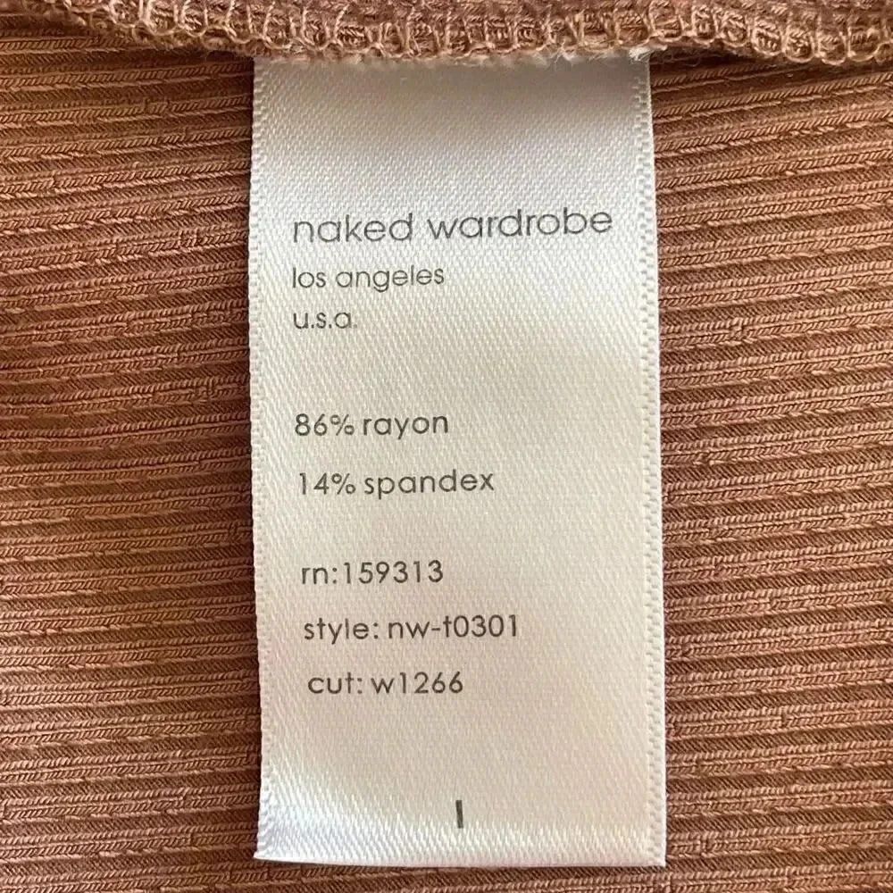 Naked Wardrobe Tank U Next Snatched Crop Lightweight SZ L #1660 - Picture 10 of 12